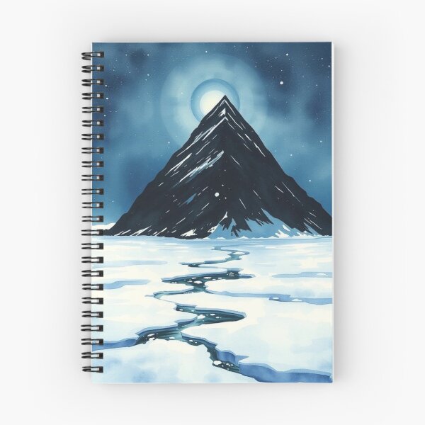 Item preview, Midnight Mountain Peak Under the Arctic Moon designed and sold by EllDAV777.
