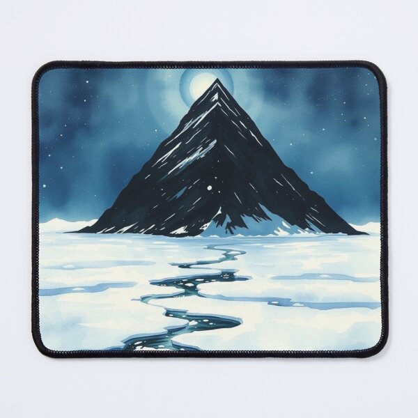 Item preview, Midnight Mountain Peak Under the Arctic Moon designed and sold by EllDAV777.
