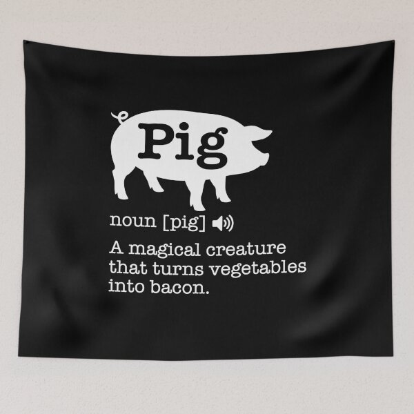 Item preview, Hilarious Pig Definition Bacon Lover Foodie designed and sold by KarimSoCute.