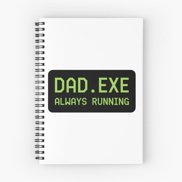 Item preview, Dad.EXE Always Running Funny Programmer Sticker designed and sold by FestivityFinds.