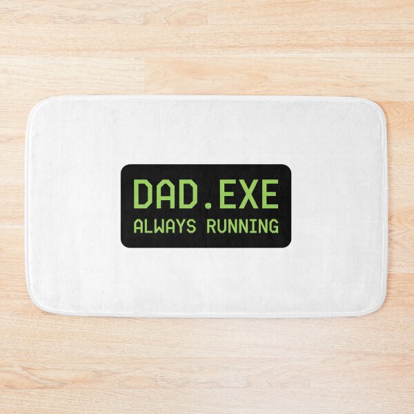 Item preview, Dad.EXE Always Running Funny Programmer Sticker designed and sold by FestivityFinds.