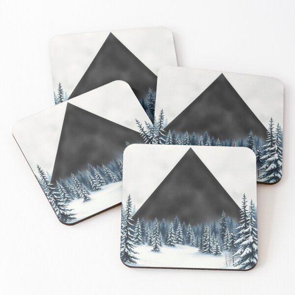 Item preview, The Void Triangle - Dark Surreal Winter Forest designed and sold by EllDAV777.