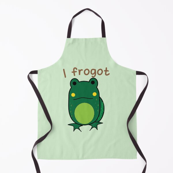 Item preview, I frogot cute frog pun designed and sold by fluffyfamcraft.