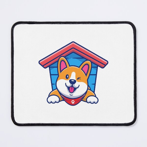 Item preview, Cute Corgi Dog Winking in Doghouse designed and sold by amamspk.