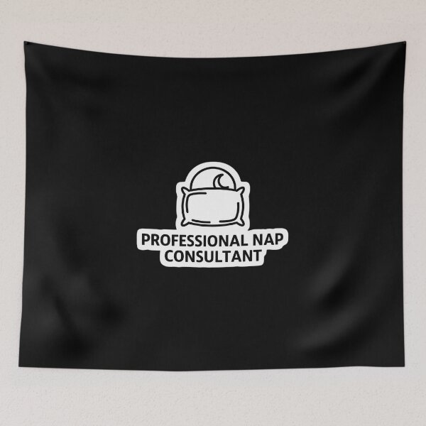Item preview, Professional Nap Consultant Funny Sleep Humor Sticker | Cute Lazy Meme Decal designed and sold by FestivityFinds.
