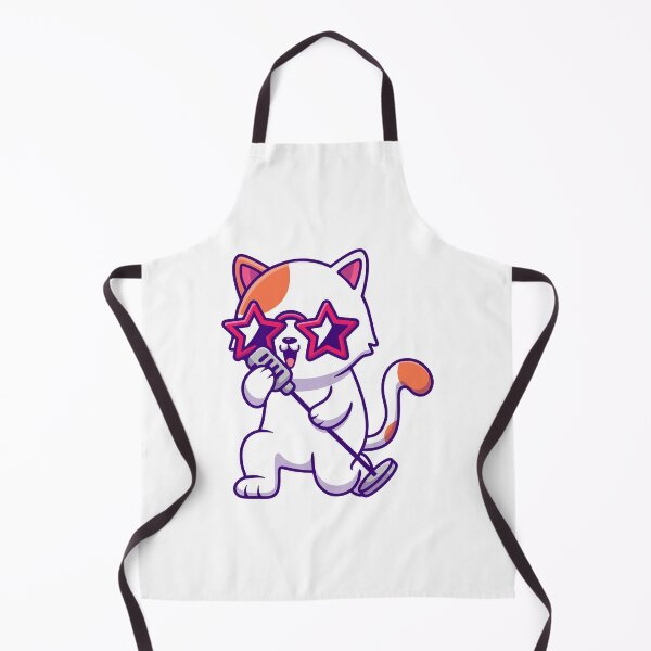 Item preview, Cute Rockstar Cat Singing Cartoon designed and sold by amamspk.