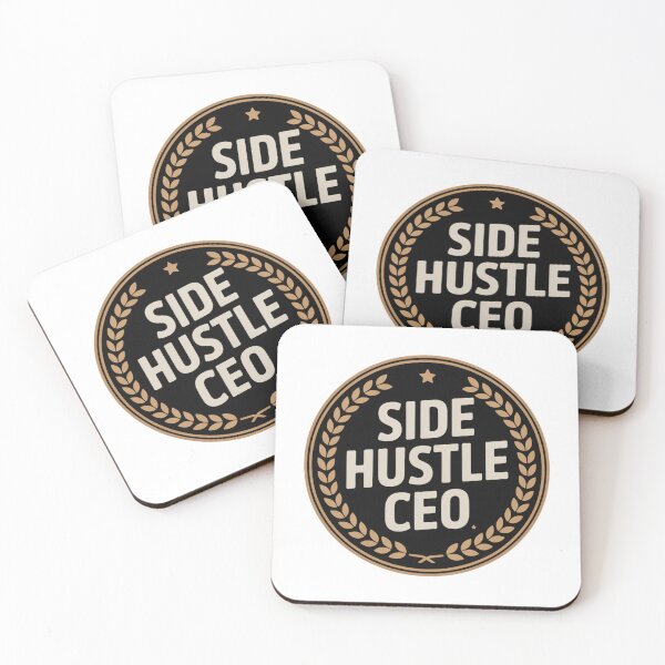 Item preview, Side Hustle CEO Shirt Funny Entrepreneur Gift Self Employed Boss Badge Tee designed and sold by BrokeNoMoreCo.