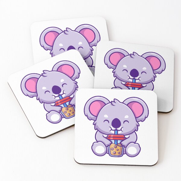 Item preview, Cute Koala Drinking Bubble Boba Tea designed and sold by amamspk.