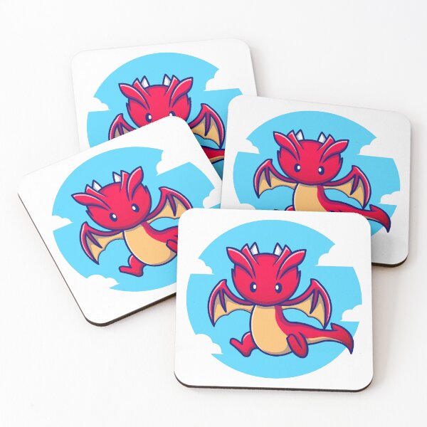 Item preview, Cute Baby Red Dragon Flying Cartoon designed and sold by amamspk.