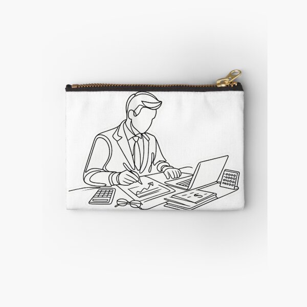 Item preview, Minimalist Actuary Single Line Art - Continuous Line Financial Analyst Data Scientist Office Sticker designed and sold by Psychlee Best Finds.