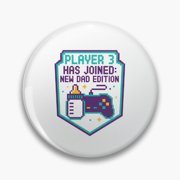 Item preview, Player 3 Has Joined New Dad Edition Gamer Dad T-Shirt | Retro Pixel Gaming Father Tee designed and sold by FestivityFinds.