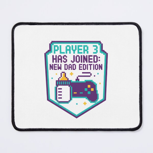 Item preview, Player 3 Has Joined New Dad Edition Gamer Dad T-Shirt | Retro Pixel Gaming Father Tee designed and sold by FestivityFinds.