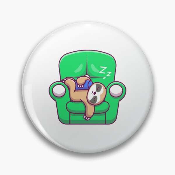 Item preview, Cute Sloth Sleeping Lazy on Armchair designed and sold by amamspk.