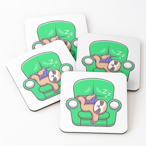 Item preview, Cute Sloth Sleeping Lazy on Armchair designed and sold by amamspk.