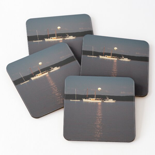 Item preview, Peaceful mooring under the rising moon designed and sold by Alexey Dubrovin.