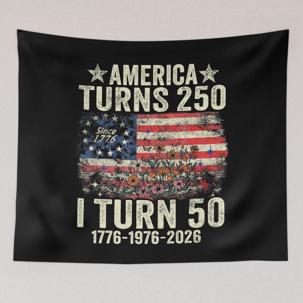 Item preview, America Turns 250 I Turn 50 designed and sold by Patchina.