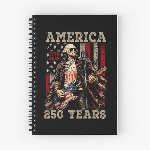 Item preview, George Washington Playing Guitar 4th July 250th Anniversary designed and sold by Patchina.