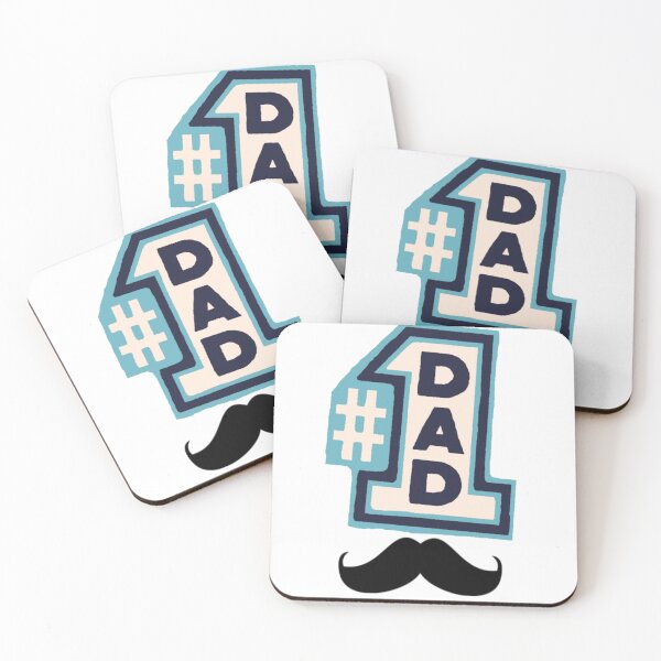 Item preview, Number 1 Dad Best Father Mustache Retro designed and sold by FMSeamlessArt.