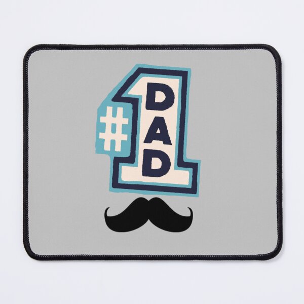 Item preview, Number 1 Dad Best Father Mustache Retro designed and sold by FMSeamlessArt.