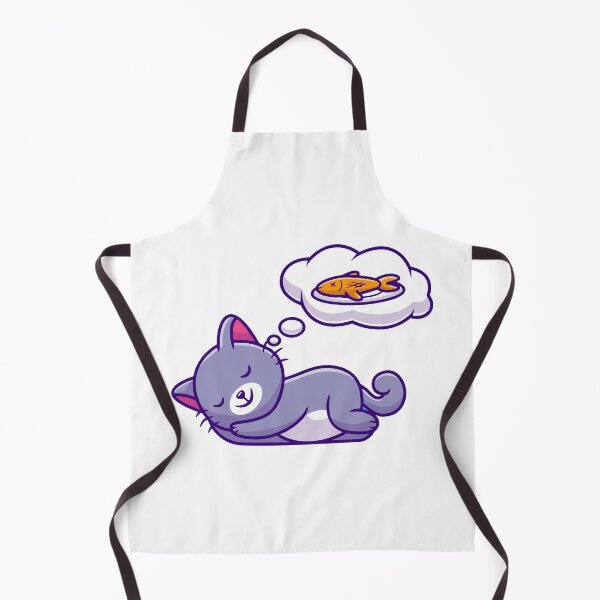 Item preview, Cute Sleeping Cat Dreaming About Delicious Fish designed and sold by amamspk.