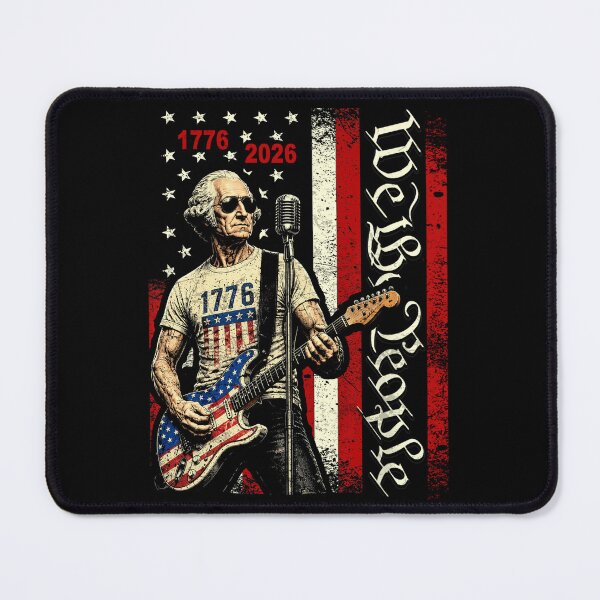 Item preview, George Washington Playing Guitar 4th July 250th Anniversary designed and sold by Patchina.