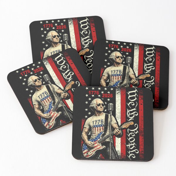 Item preview, George Washington Playing Guitar 4th July 250th Anniversary designed and sold by Patchina.