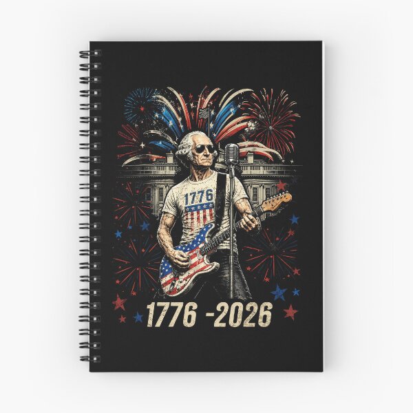 Item preview, George Washington Playing Guitar 4th July 250th Anniversary designed and sold by Patchina.