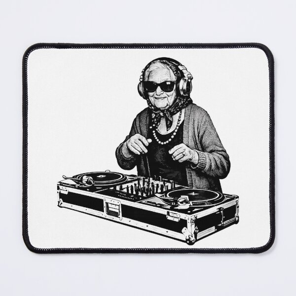 Item preview, Old Lady DJ - Funky Grandma Music DJ designed and sold by PIXEL POP DESIGNS - Beyond the Norm!.