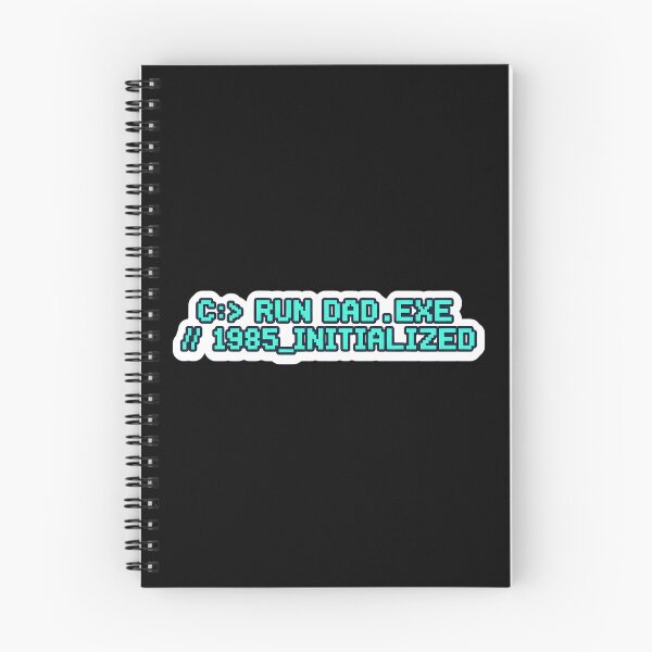 Item preview, Run Dad EXE Initialized Retro Gamer Dad Sticker designed and sold by FestivityFinds.