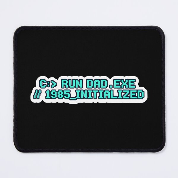 Item preview, Run Dad EXE Initialized Retro Gamer Dad Sticker designed and sold by FestivityFinds.