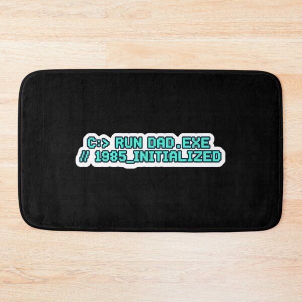 Item preview, Run Dad EXE Initialized Retro Gamer Dad Sticker designed and sold by FestivityFinds.