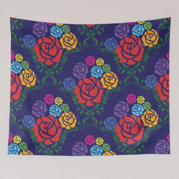 Item preview, Colorful Rose Garden Seamless Floral Pattern designed and sold by PowerAntShop.