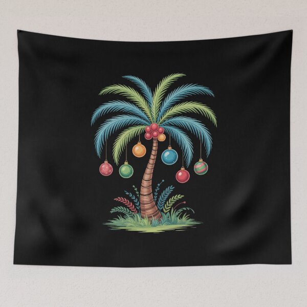 Item preview, Christmas In July Tropical Christmas Beach Palm Tree Summer  designed and sold by sailorjessiArt.