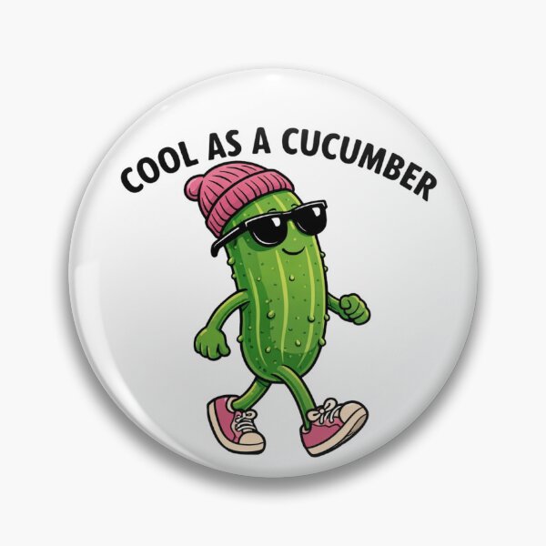 Item preview, Cool As A Cucumber - Funny Cartoon designed and sold by Myra365Art.