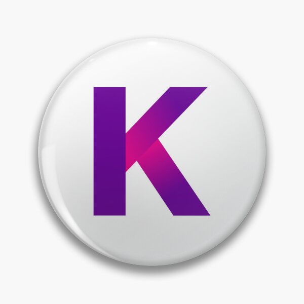 Item preview, Kadena KDA Crypto Logo Purple Gradient Monogram designed and sold by amamspk.