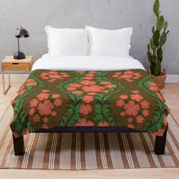Aperçu de l'œuvre Motif floral d'hibiscus tropical sans couture créée et vendue par PowerAntShop.