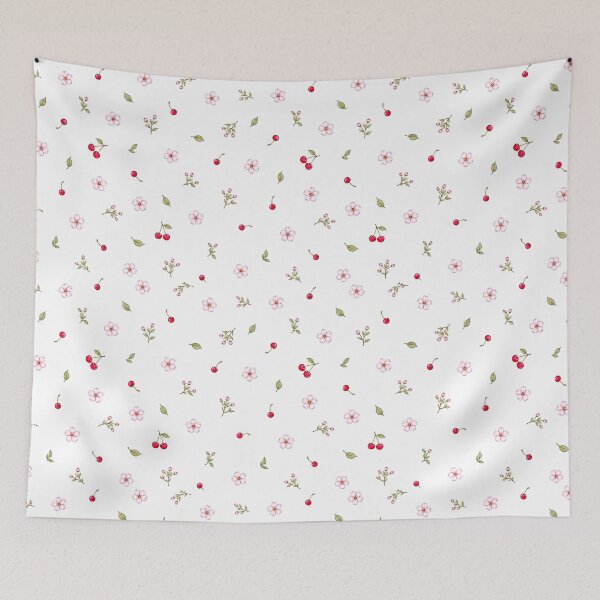 Item preview, Cherry Blossom Cottagecore Botanical Pattern designed and sold by pola-pola.