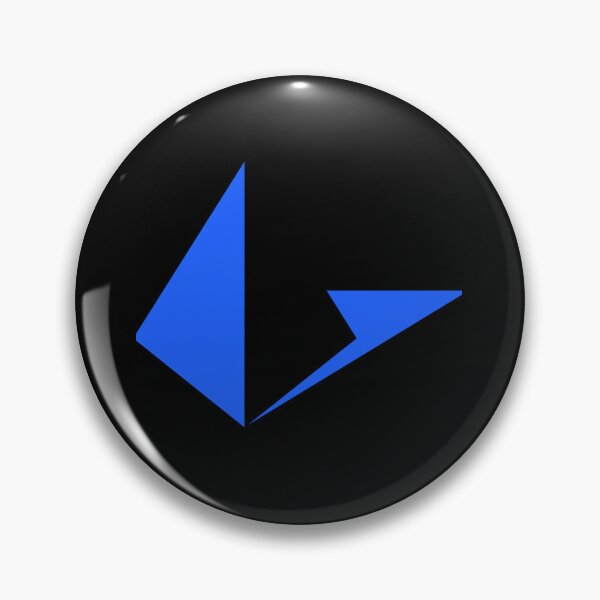 Item preview, Loopring LRC Crypto Logo Blue Geometric Shapes designed and sold by amamspk.