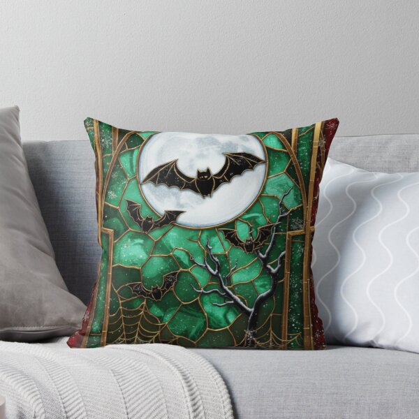 Item preview, Winter Solstice Bat Stained Glass Night designed and sold by BriSher.