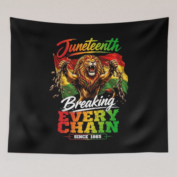 Item preview, Lion Breaking Every Chain Since 1865 Juneteenth Freedom designed and sold by KarimSoCute.