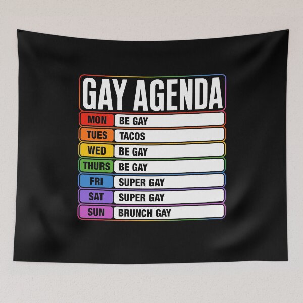 Item preview, LGBT Pride Gay Agenda Homo designed and sold by KarimSoCute.