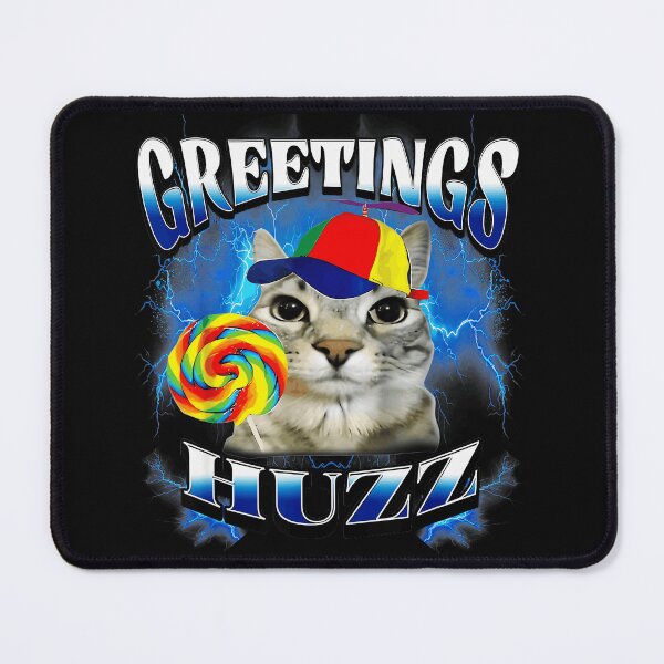 Item preview, Greetings Huzz Funny Cat Propeller Hat Lollipop Humor designed and sold by SanTiOmal.