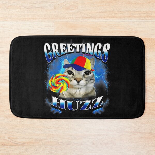 Item preview, Greetings Huzz Funny Cat Propeller Hat Lollipop Humor designed and sold by SanTiOmal.