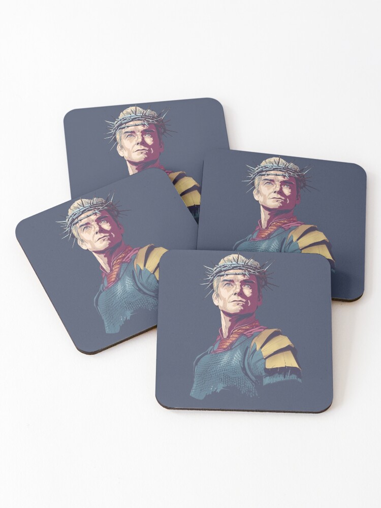 Thumbnail 1 of 5, Coasters (Set of 4), Homelander designed and sold by ilustracool.