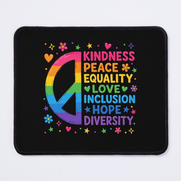 Item preview, Kindness Peace Equality Love Inclusion Hope Diversity LGBTQ designed and sold by KarimSoCute.