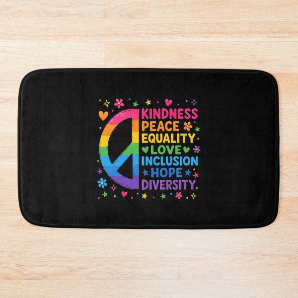 Item preview, Kindness Peace Equality Love Inclusion Hope Diversity LGBTQ designed and sold by KarimSoCute.