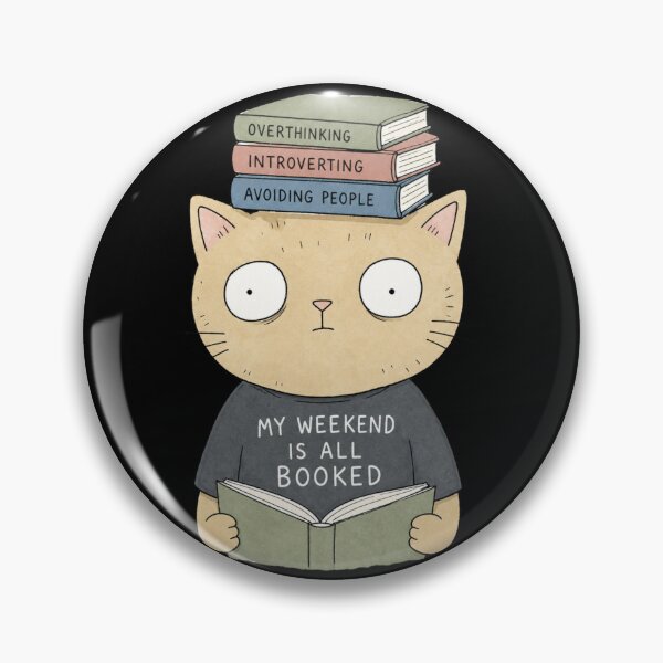 Item preview, My Weekend Is All Booked Funny Cat Reading Book Lover Gift designed and sold by wmhtees.