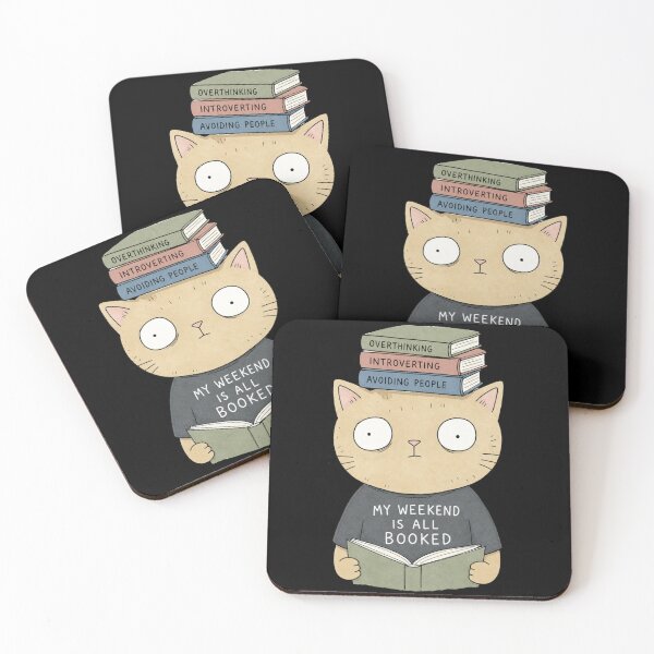 Item preview, My Weekend Is All Booked Funny Cat Reading Book Lover Gift designed and sold by wmhtees.