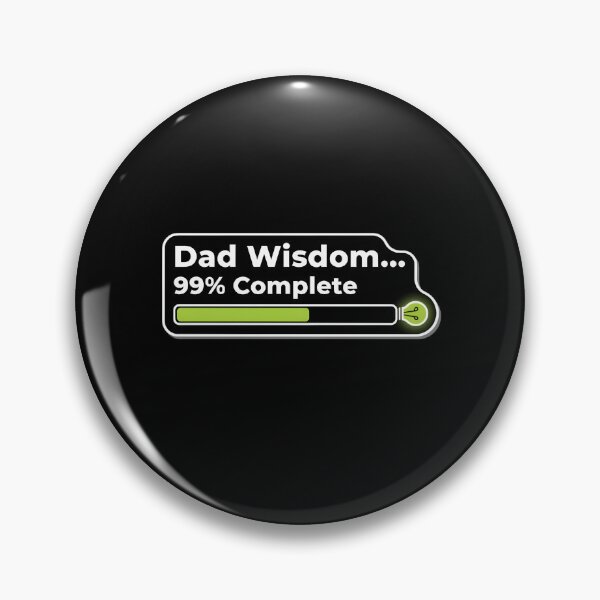 Item preview, Dad Wisdom 99 Percent Complete Funny Tech Sticker designed and sold by FestivityFinds.