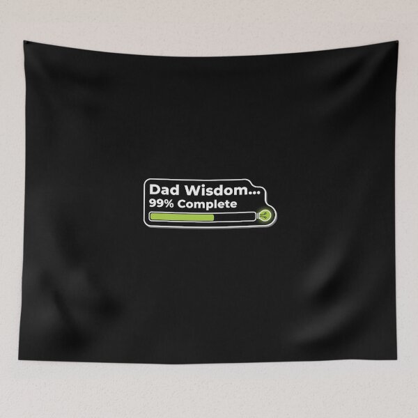 Item preview, Dad Wisdom 99 Percent Complete Funny Tech Sticker designed and sold by FestivityFinds.
